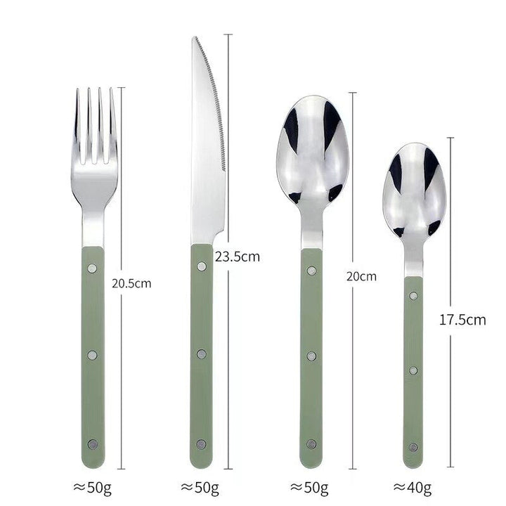 24 darabos rozsdamentes acél evőeszközkészlet gravírozott designnal - BistroLine