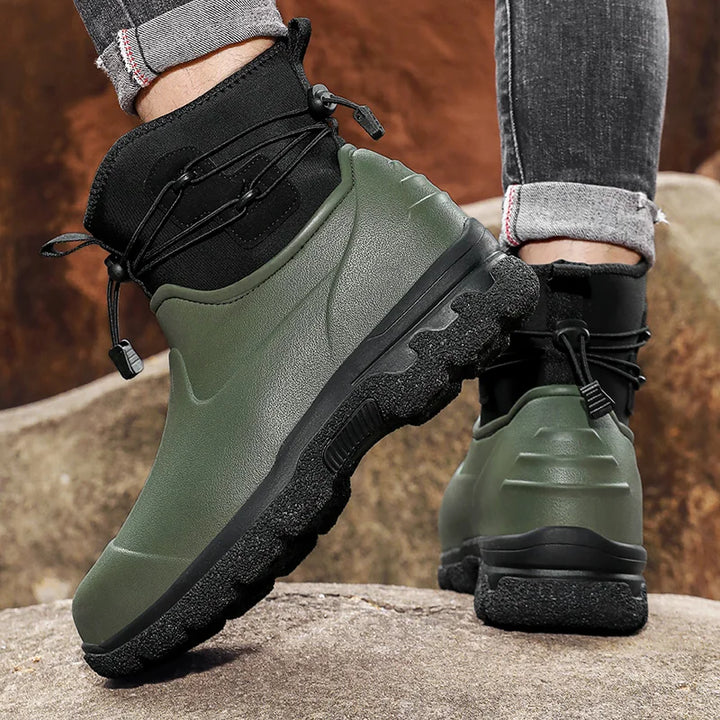 Férfi vízálló esőcsizma bokapánttal és profilsolellal – Darius