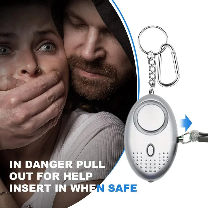 Személyi biztonsági riasztó LED lámpával (130 dB) - SafeSound