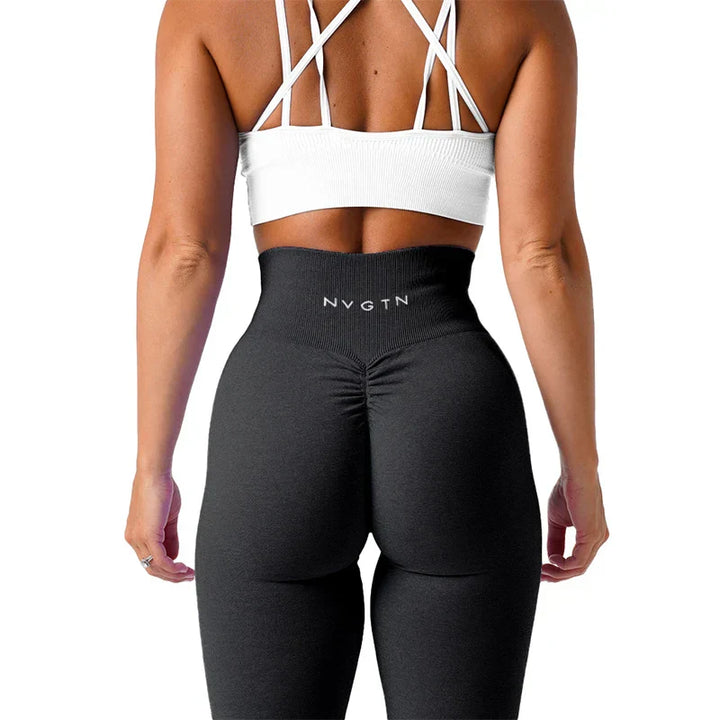 Zökkenőmentes jóga leggings stretch derékkal és tökéletes illeszkedéssel – Freya