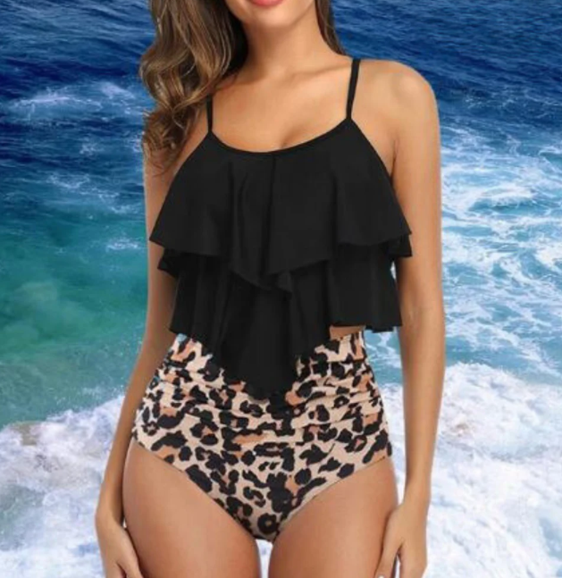Tankini Ráncokkal és Magas Derékkal – Neriah