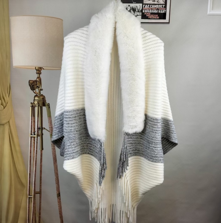 Louise Női Műszőrme Kabát – Luxus szőrmegallér | Egy Méret