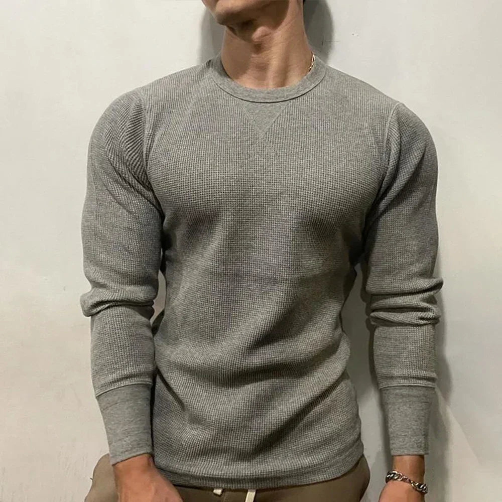Férfi Muscle Fit Őszi Pulóver - Bravone