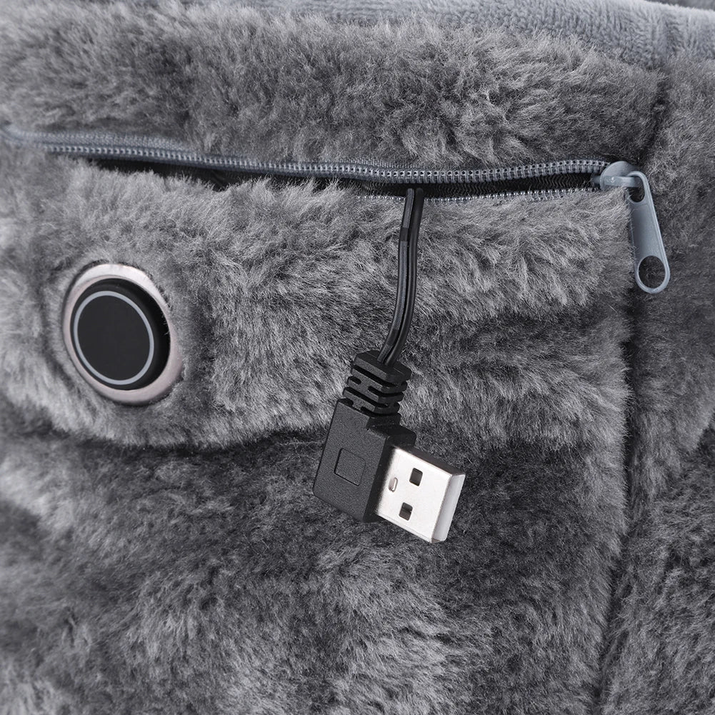 Elektromos USB-papucs plüss béléssel – WarmFeet