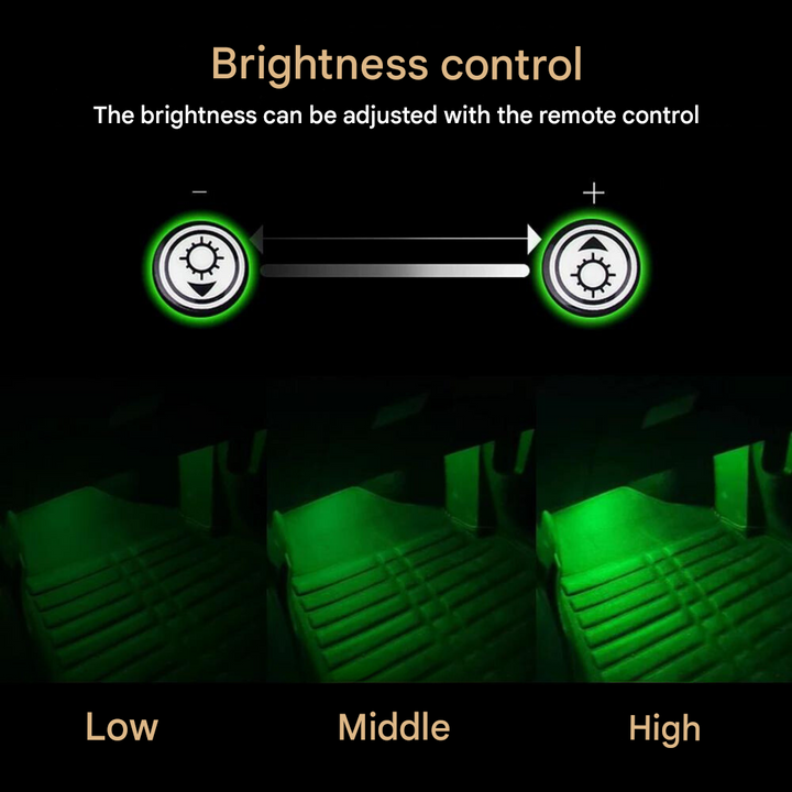 Hangulatos Auto LED-Világítás - GlowRide