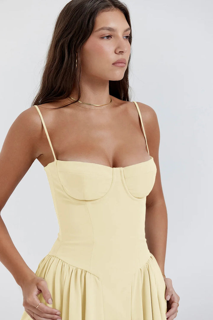Nyári ruha Sweetheart nyakkivágással – Elvira