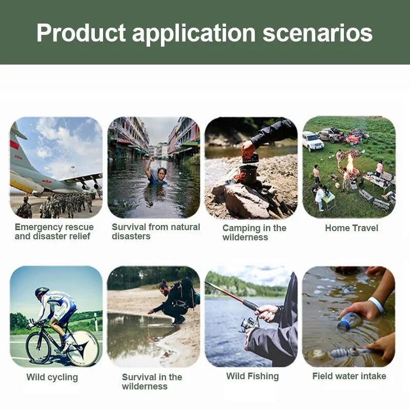 Hordozható Vészhelyzeti Vízszűrő - AquaSurvive