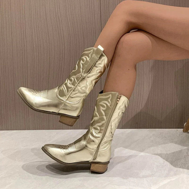 Fém Cowboy Csizmák - Aurora