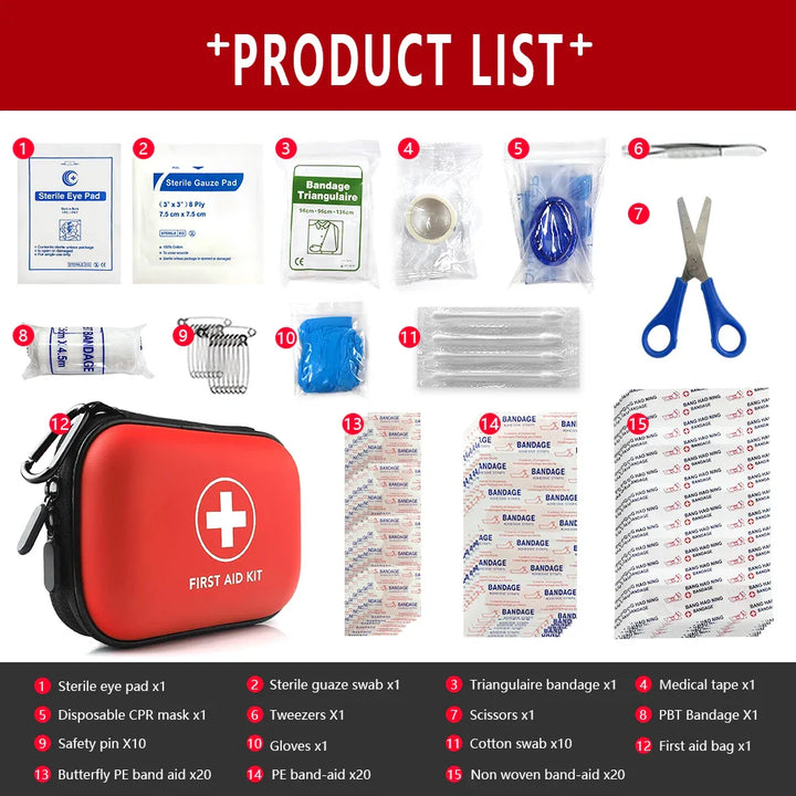 91 részes Elsősegély Készlet - SafeKit Pro
