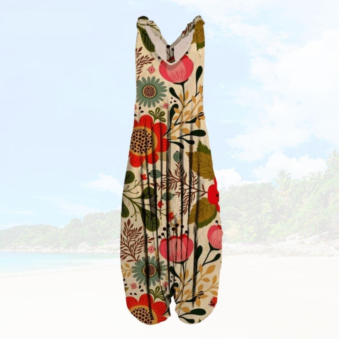 Nyári Női Jumpsuit Laza Szabással – Elenya