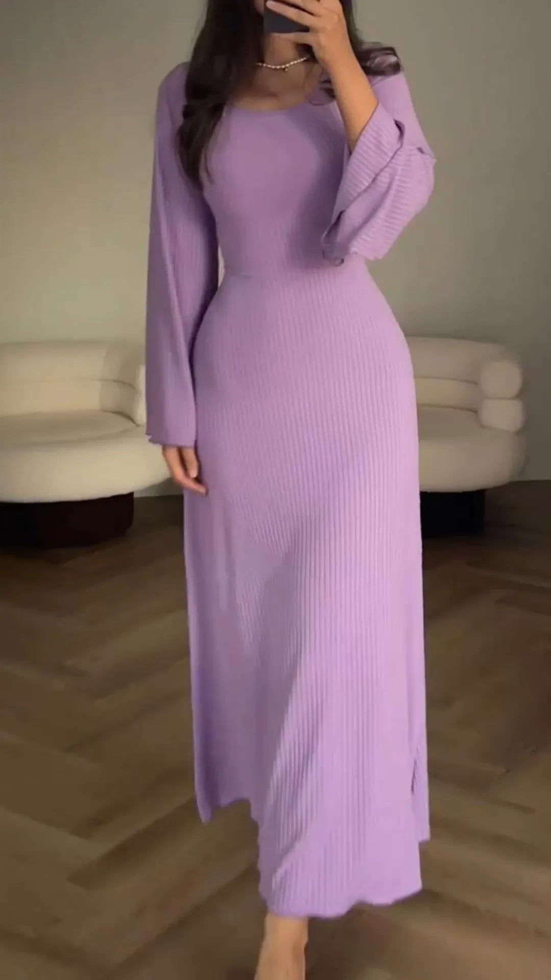Elegáns Bodycon maxiruha fűzéssel – Valencia