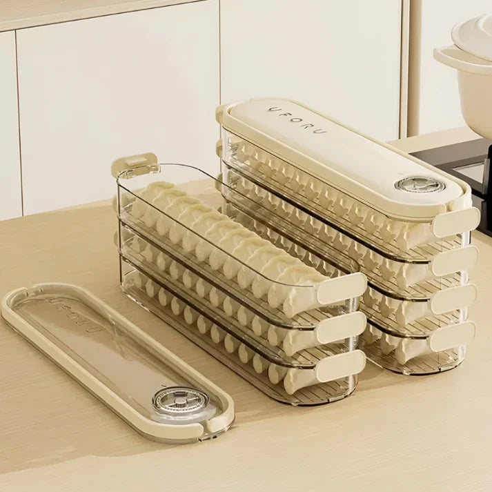 Stapelbare tárolódoboz fedéllel - FridgeStack