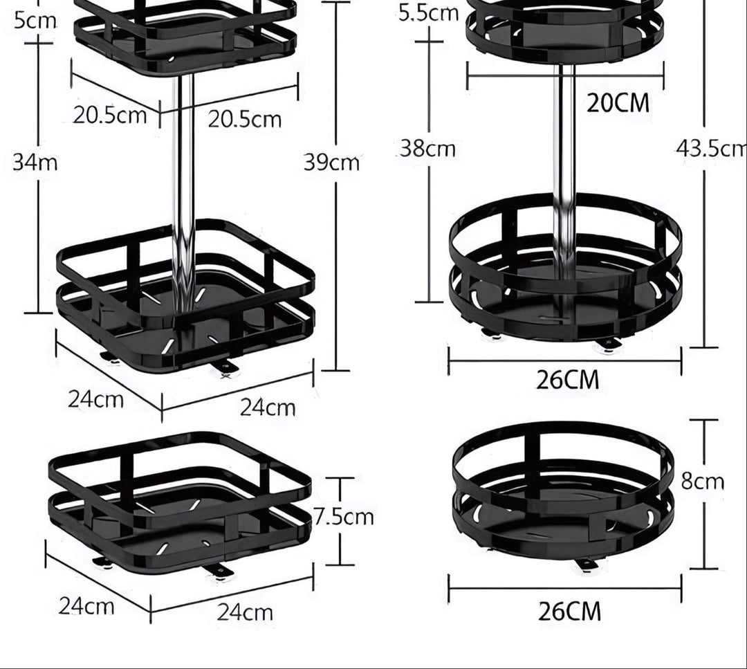 Forgó Tárolókosár - TwistRack 360°