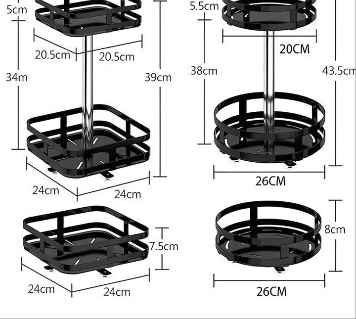 Forgó Tárolókosár - TwistRack 360°