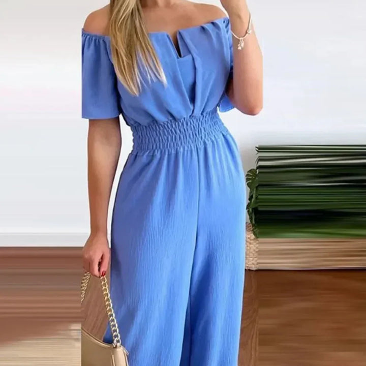 Off-Shoulder Jumpsuit rövid ujjakkal – Lina