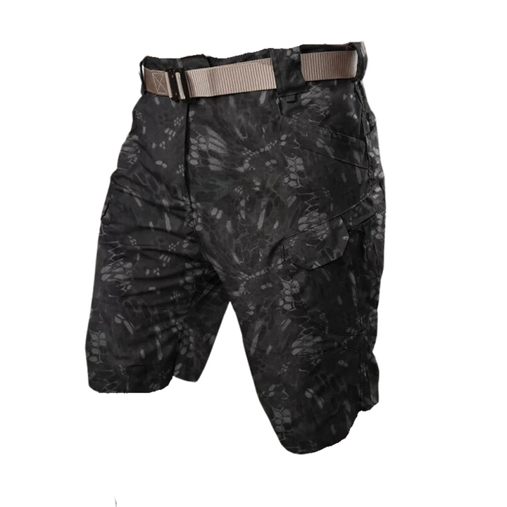 Férfi kültéri rövidnadrág 6 cipzáros zsebbel - FlexTrek Cargo Shorts
