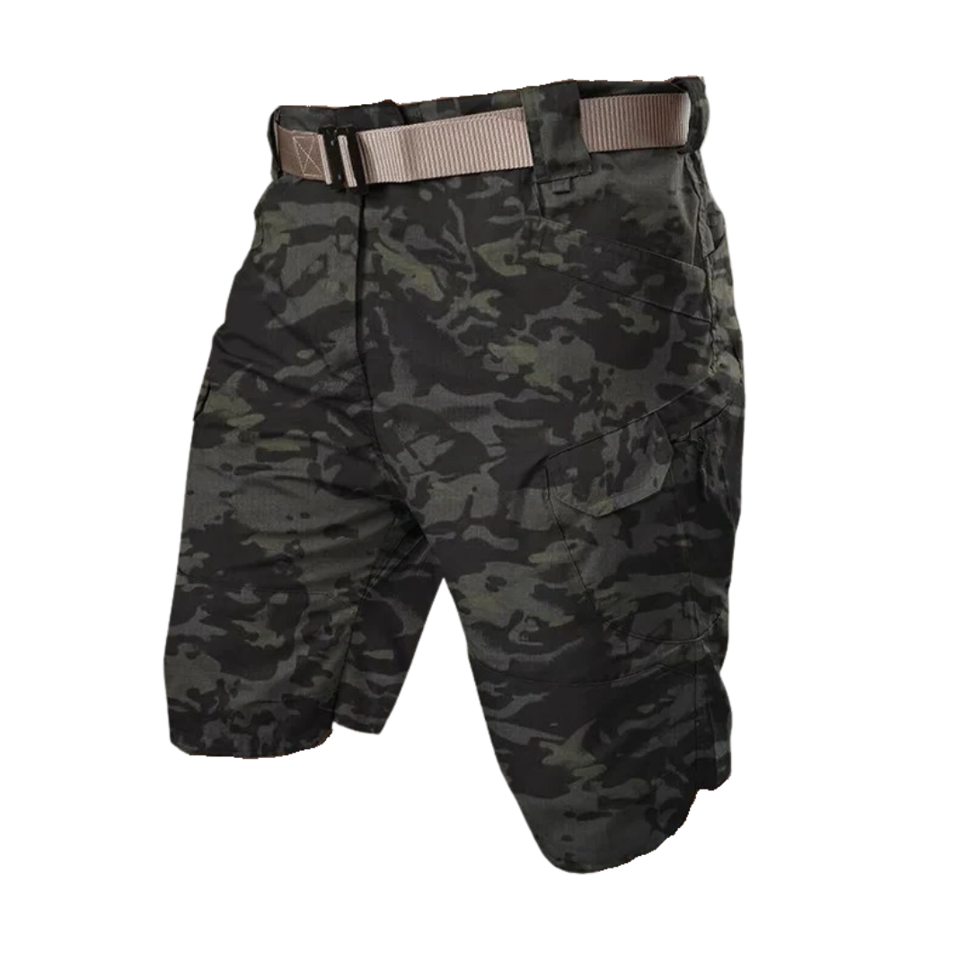 Férfi kültéri rövidnadrág 6 cipzáros zsebbel - FlexTrek Cargo Shorts