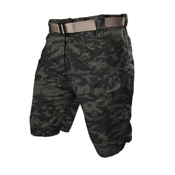 Férfi kültéri rövidnadrág 6 cipzáros zsebbel - FlexTrek Cargo Shorts
