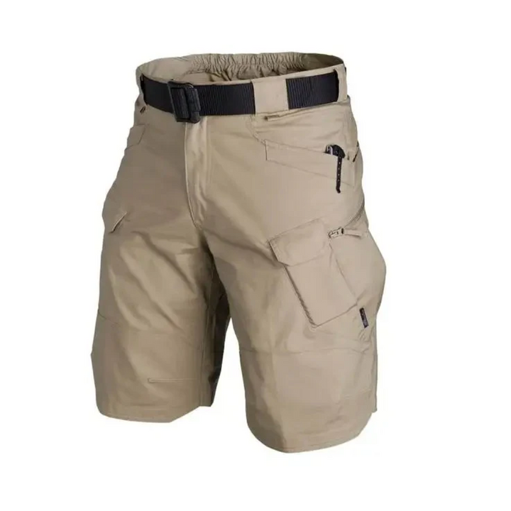 Férfi kültéri rövidnadrág 6 cipzáros zsebbel - FlexTrek Cargo Shorts