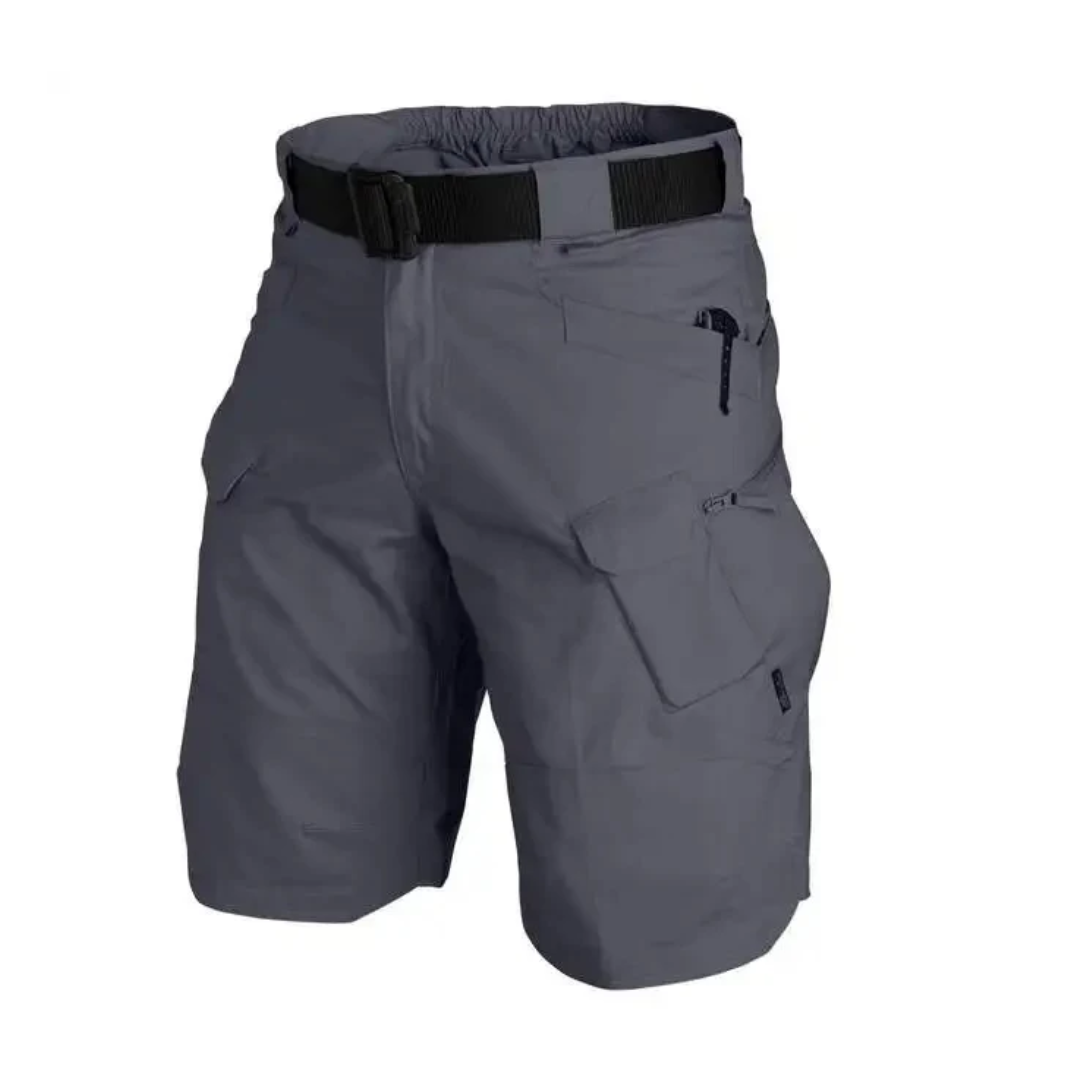 Férfi kültéri rövidnadrág 6 cipzáros zsebbel - FlexTrek Cargo Shorts