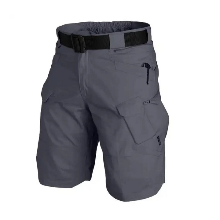 Férfi kültéri rövidnadrág 6 cipzáros zsebbel - FlexTrek Cargo Shorts