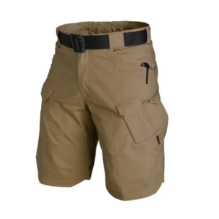Férfi kültéri rövidnadrág 6 cipzáros zsebbel - FlexTrek Cargo Shorts