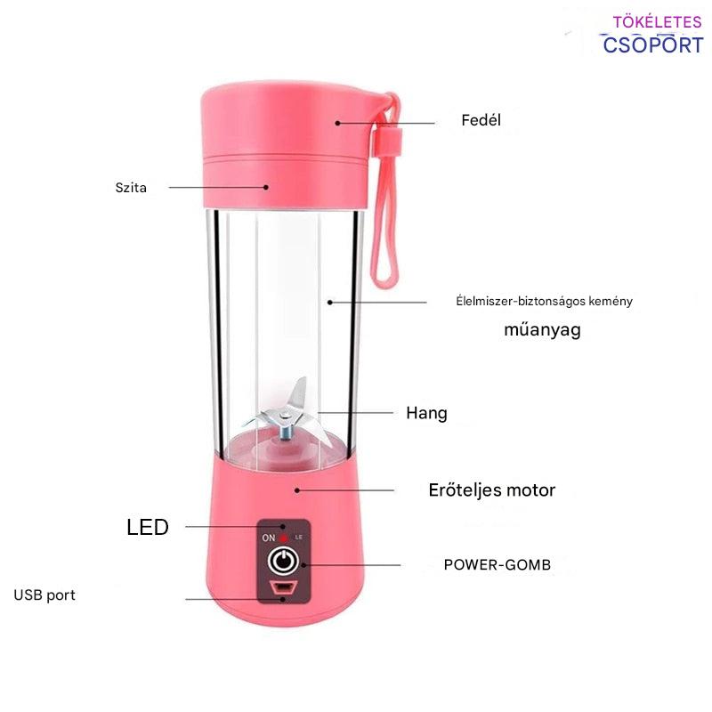 Hordozható Smoothie Készítő Italfunkcióval - FreshBlend To-Go