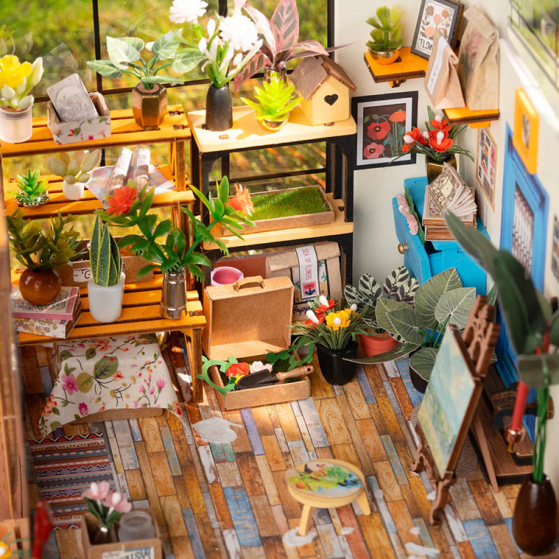 Miniatűr DIY Kiskert Ház Építőcsomag – BloomHaus