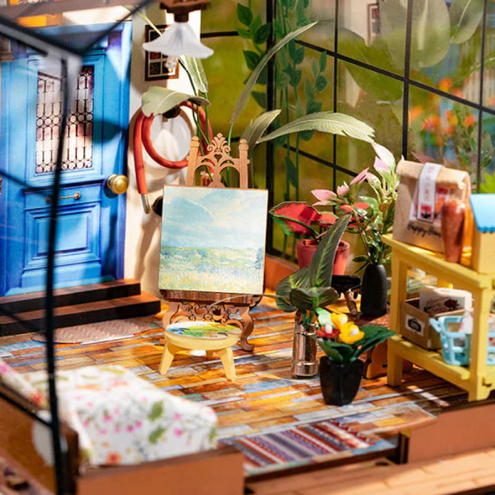 Miniatűr DIY Kiskert Ház Építőcsomag – BloomHaus