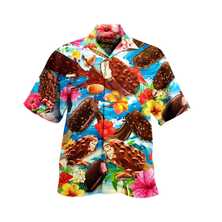 Nyári Férfi Ing Jégkrém Mintával – Luca