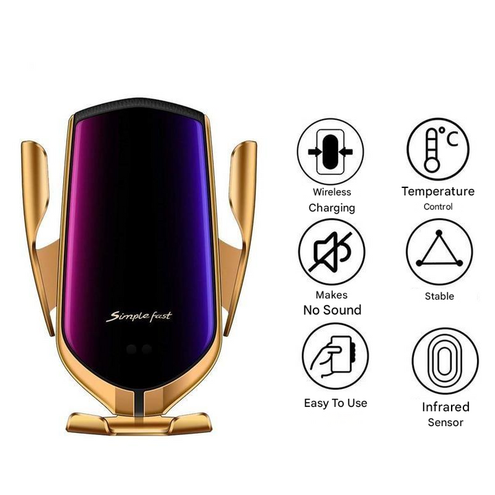 Automatikus telefon-tartó vezeték nélküli töltővel – GripCharge