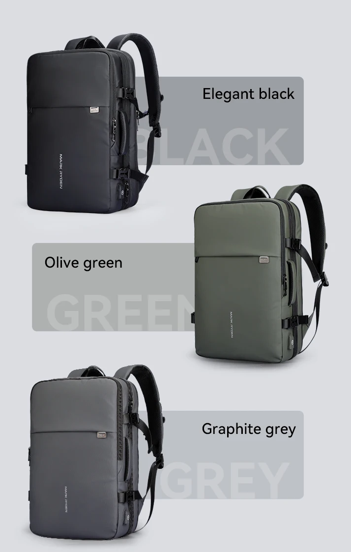 Bővíthető vízálló laptop- és légitársasági utazótáska