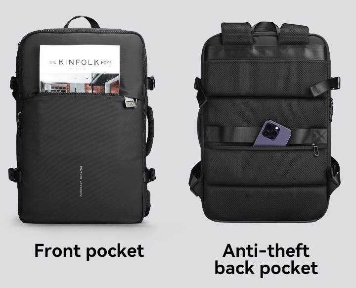 Bővíthető vízálló laptop- és légitársasági utazótáska
