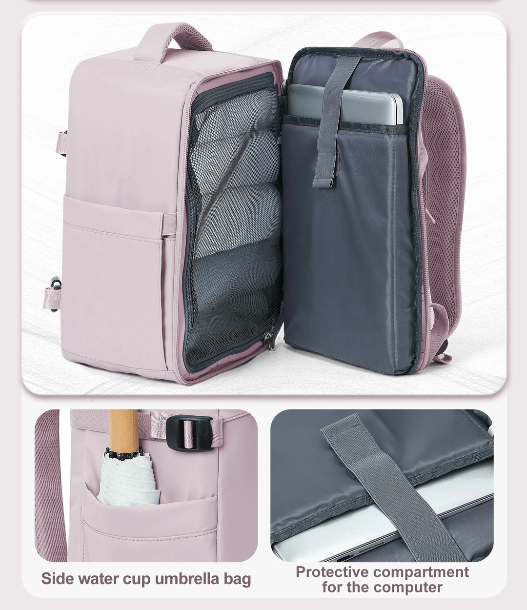 Kabinszabályos Szervező Hátizsák 14 Inch Laptop Zsebbel