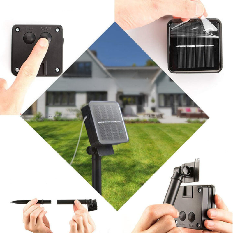 Marokkói stílusú vízálló napelemes fényfüzérek - SunGlow Strings