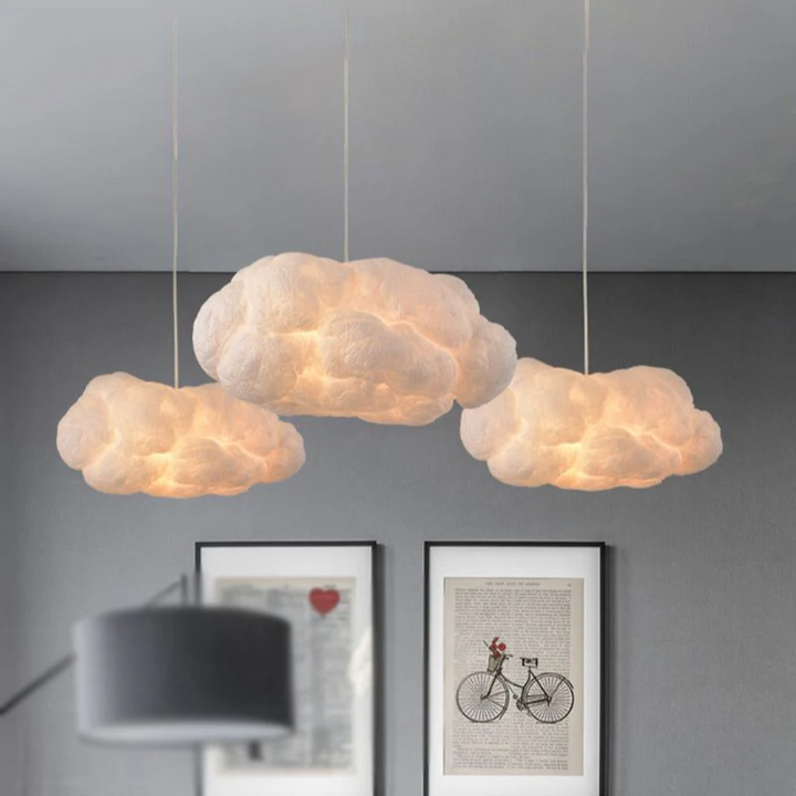 Design Cloud LED Füzérrúd Fehér PVC/Pamut - Nimbus