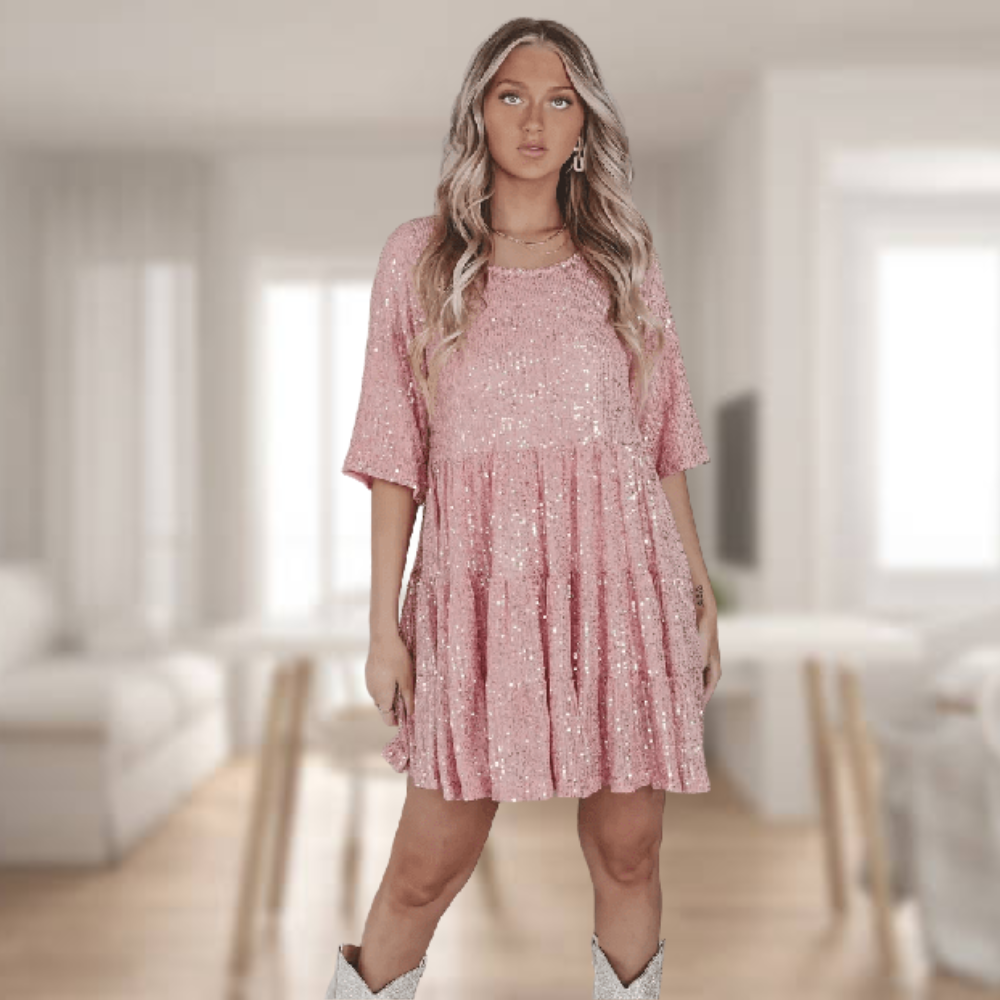 Fénylő flitteres parti ruha – Luna