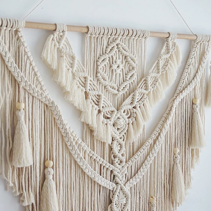 Skandináv Boho Makramé Fali Dekoráció - Liora