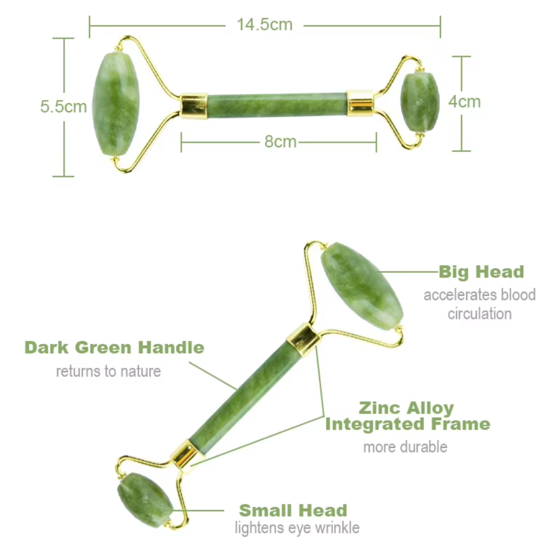 Instant Glow Gua Sha & Jade Roller Szett