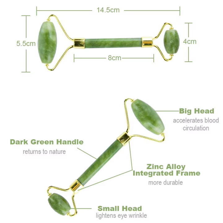 Instant Glow Gua Sha & Jade Roller Szett