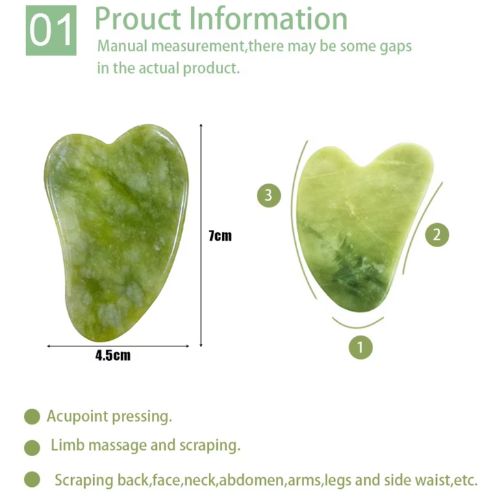 Instant Glow Gua Sha & Jade Roller Szett