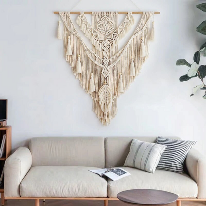 Skandináv Boho Makramé Fali Dekoráció - Liora