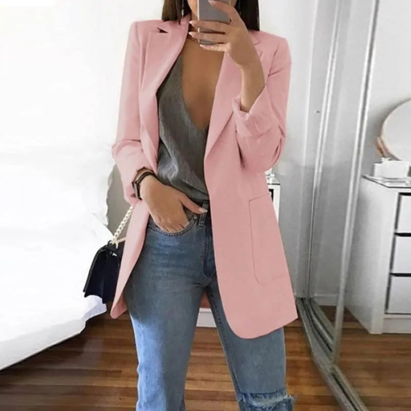 Stílusos Elegáns Streetwear Blézer - Serena