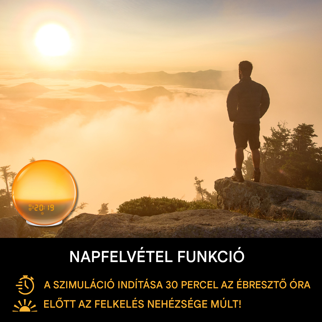 Természetes Ébresztőóra Ébresztő Fénnyel - GlowRise