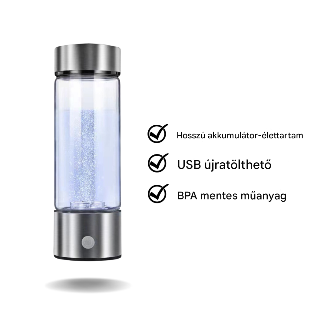 Innovatív Hidrogénvíz üveg - HydroPro Generátor