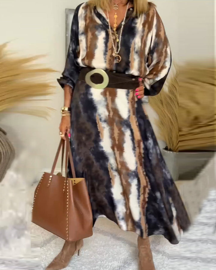 Őszi Maxi Ruha Mintával – Marise