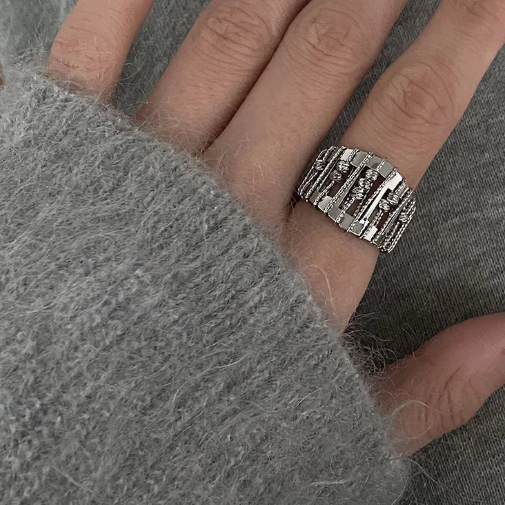 Stílusos Nyitott Gyöngygyűrű - Alina