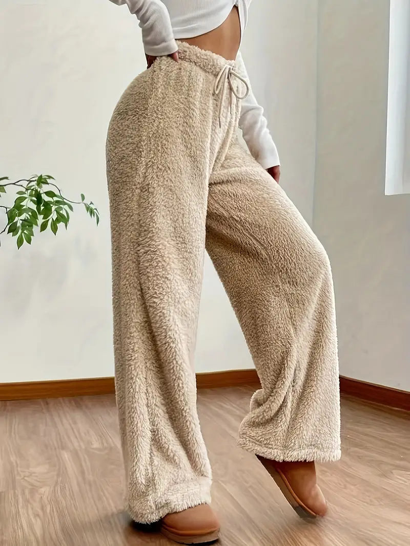 Puha Teddy Sherpa Loungebroek Nőknek – Noémie
