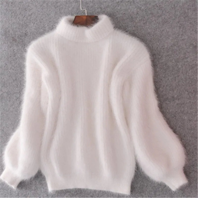 Casual Angora Kötött Női Pulóver - Livia