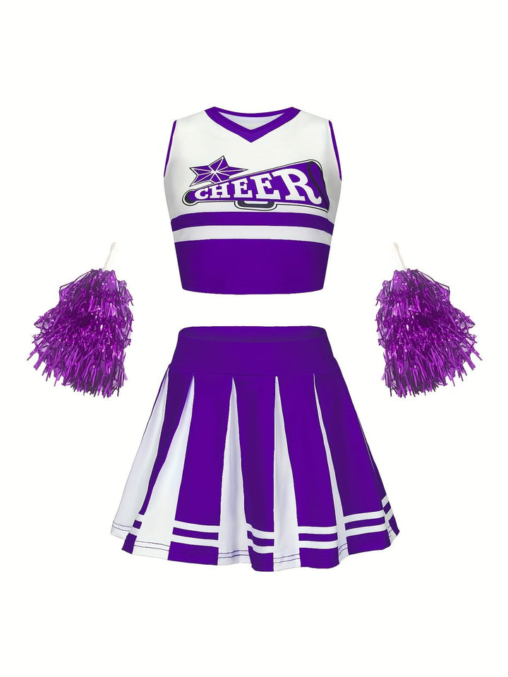 Lila Cheerleader Szett Gyerek – Sparkzi